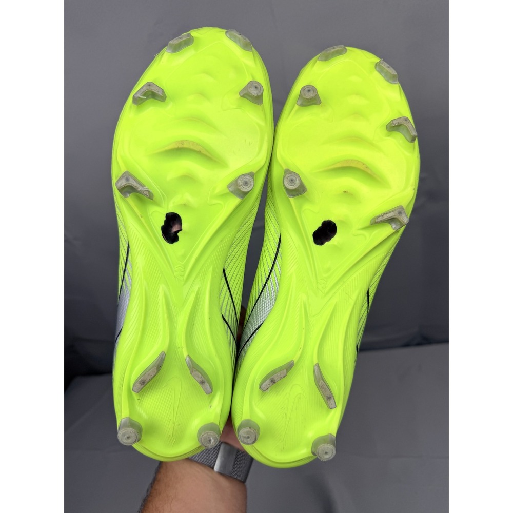 Nike Mercurial Air Zoom Soccer Cleats Volt Black Silver FQ8374-700 Mens 8.5 - Picture 7 of 8